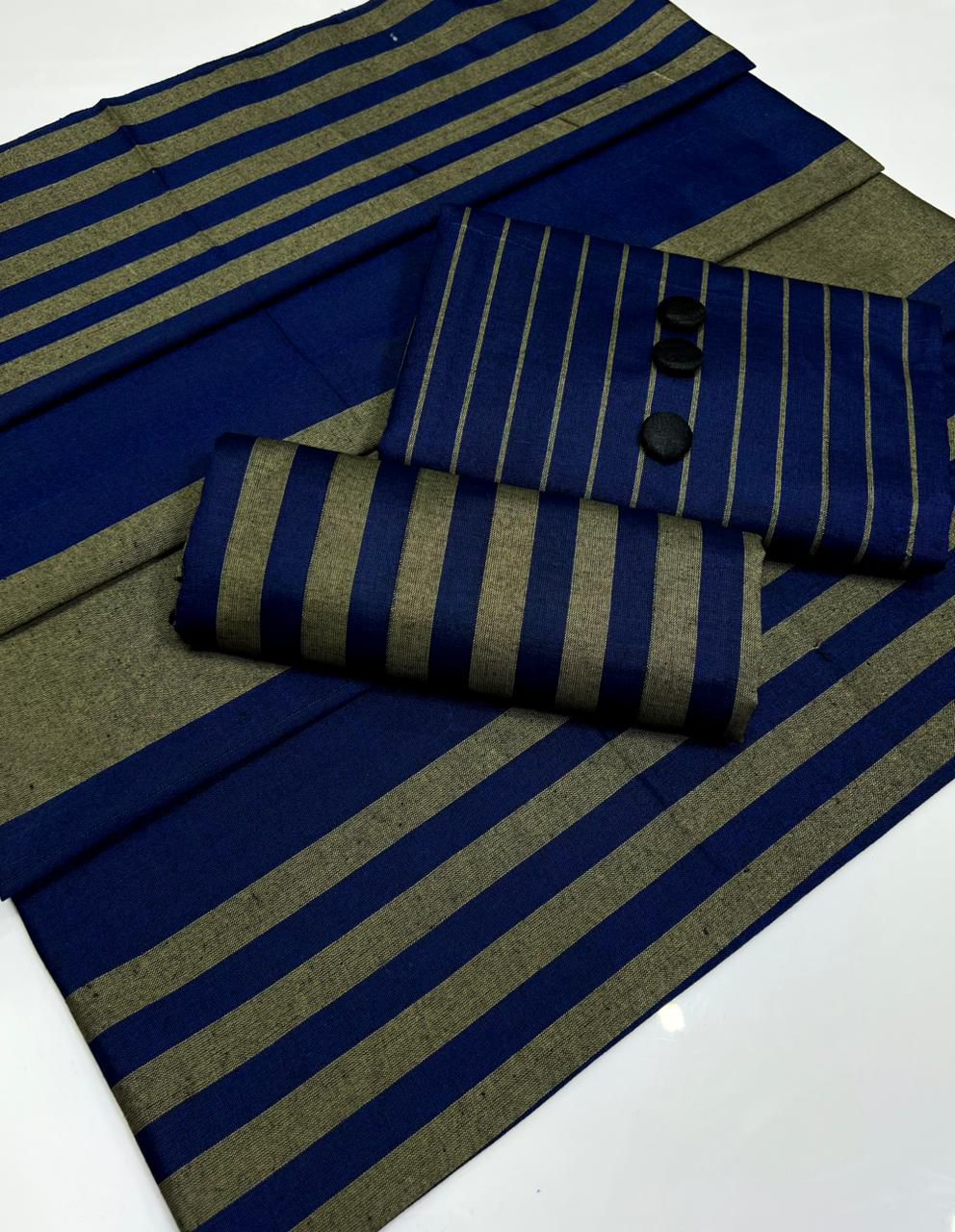 3pc Multani Susi Khaadi (Blue Grey)